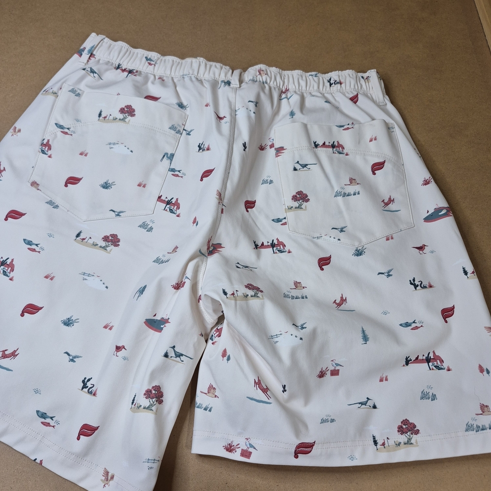 Fabletics White Patterned Men Shorts Hybrids - image 7
